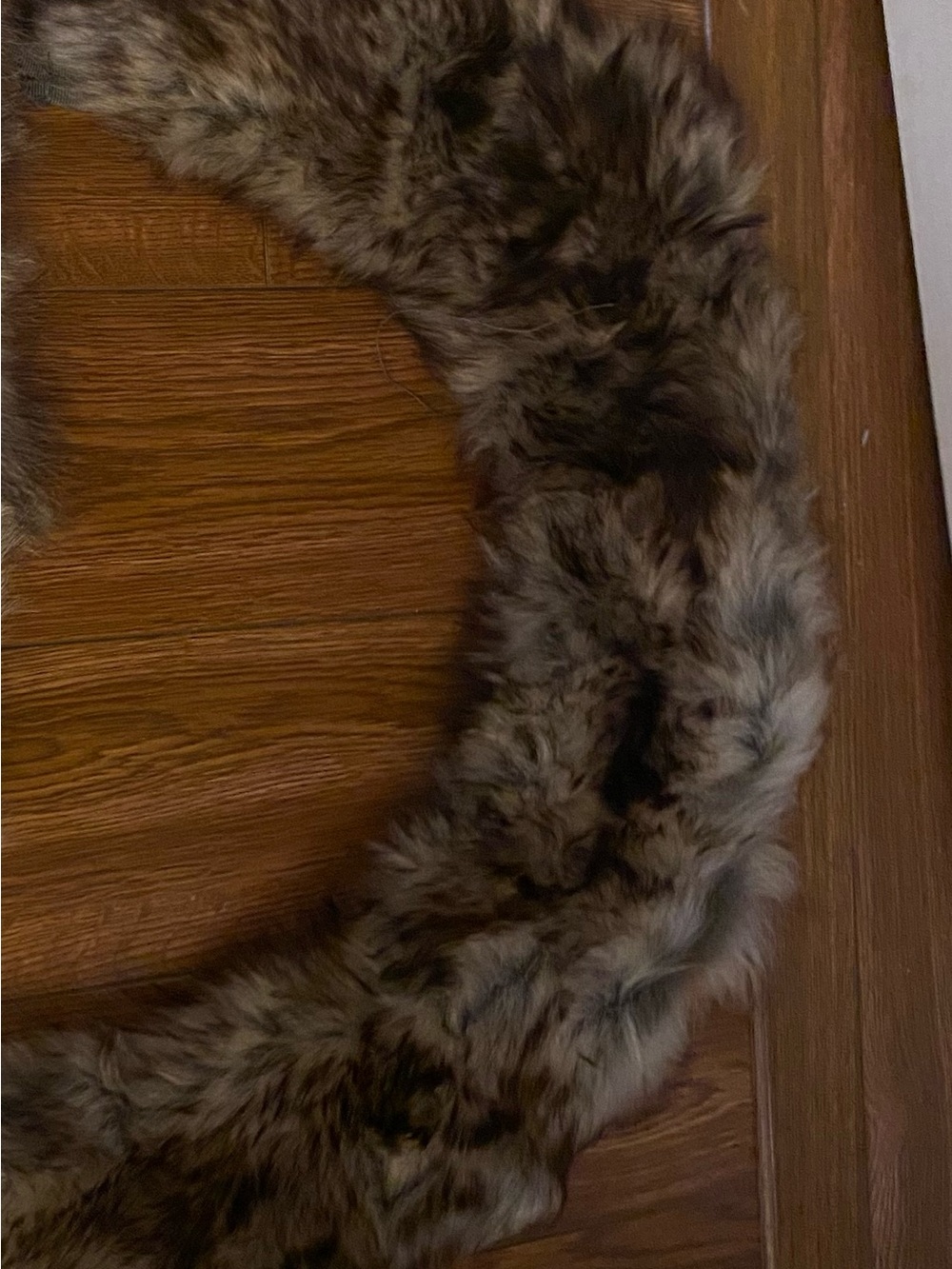 Faux Fur Collar Trim in Gray - Unbranded